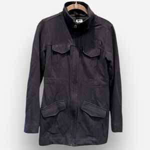 🇪🇸 🐠North Face field coat utility jacket pockets black lightweight XS